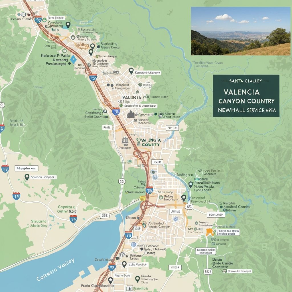 Santa Clarita service area map